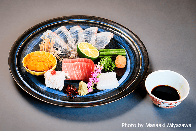 本鮪、鯛、烏賊、鯛、雲丹、鱧